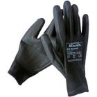 NYLON GEBREID PU GECOAT ZWART