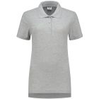 POLOSHIRT FITTED DAMES GREYMELANGE