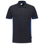POLOSHIRT BICOLOR NAVY-ROYALBLUE