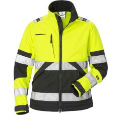 HI VIS SOFTSHELLJACK DAMES KLASSE 2