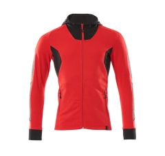 CAPUCHONTRUI MET RITS SIGNAALROOD/Z