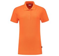 POLOSHIRT FITTED DAMES ORANGE