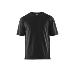 VLAMVERTRAGEND T-SHIRT ZWART