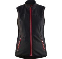 DAMES SOFTSHELL BODYWARMER ZWART RO