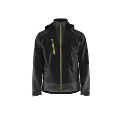 SOFTSHELL JACK ZWART HIGH VIS GEEL