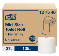 Tork Mid-size Toiletpapier Wit T6, 