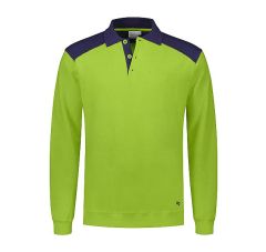 POLOSWEATER TESLA LIME / REAL NAVY