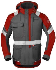 HAVEP 5 SAFETY PARKA GRIJS/ROOD