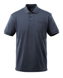 POLOSHIRT MET BORSTZAK DONKERMARINE